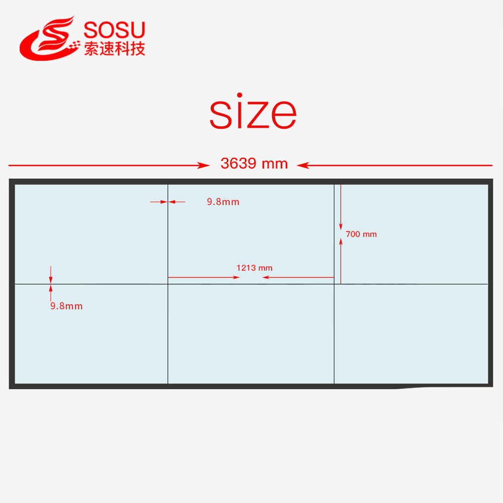 55 Inch 4K Advertising Kiosk OLED Flexible Splicing Screen Video Wall Splicing Screen