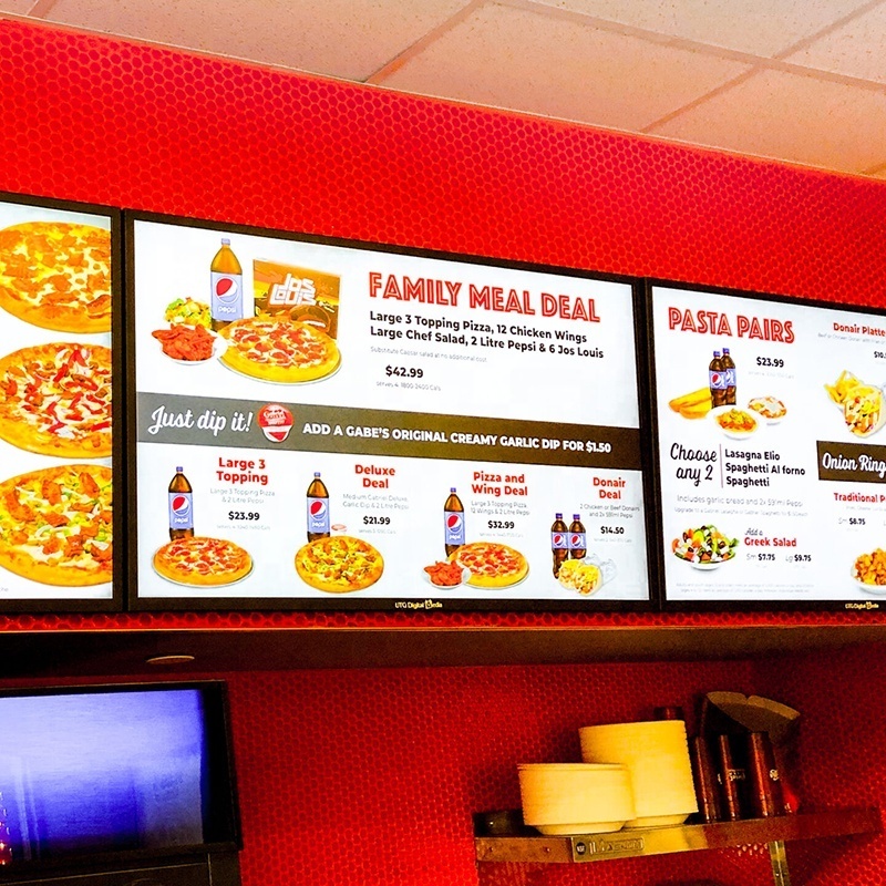 Customized Lcd Advertising Display Electronic Sign Marketing Digital Digital Menu Board