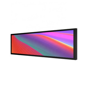 2023 Indoor 23.1 48 Inch Bar Screen Android Stretched Lcd Display Wide Shelf Edge Bar Type Display Shelf Display Lcd