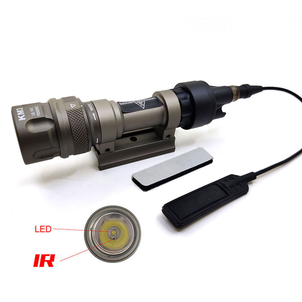 Tactical M952V IR Flashlight Scout Light LED and Infrared Output Fit 20mm Rail SOTAC GEAR