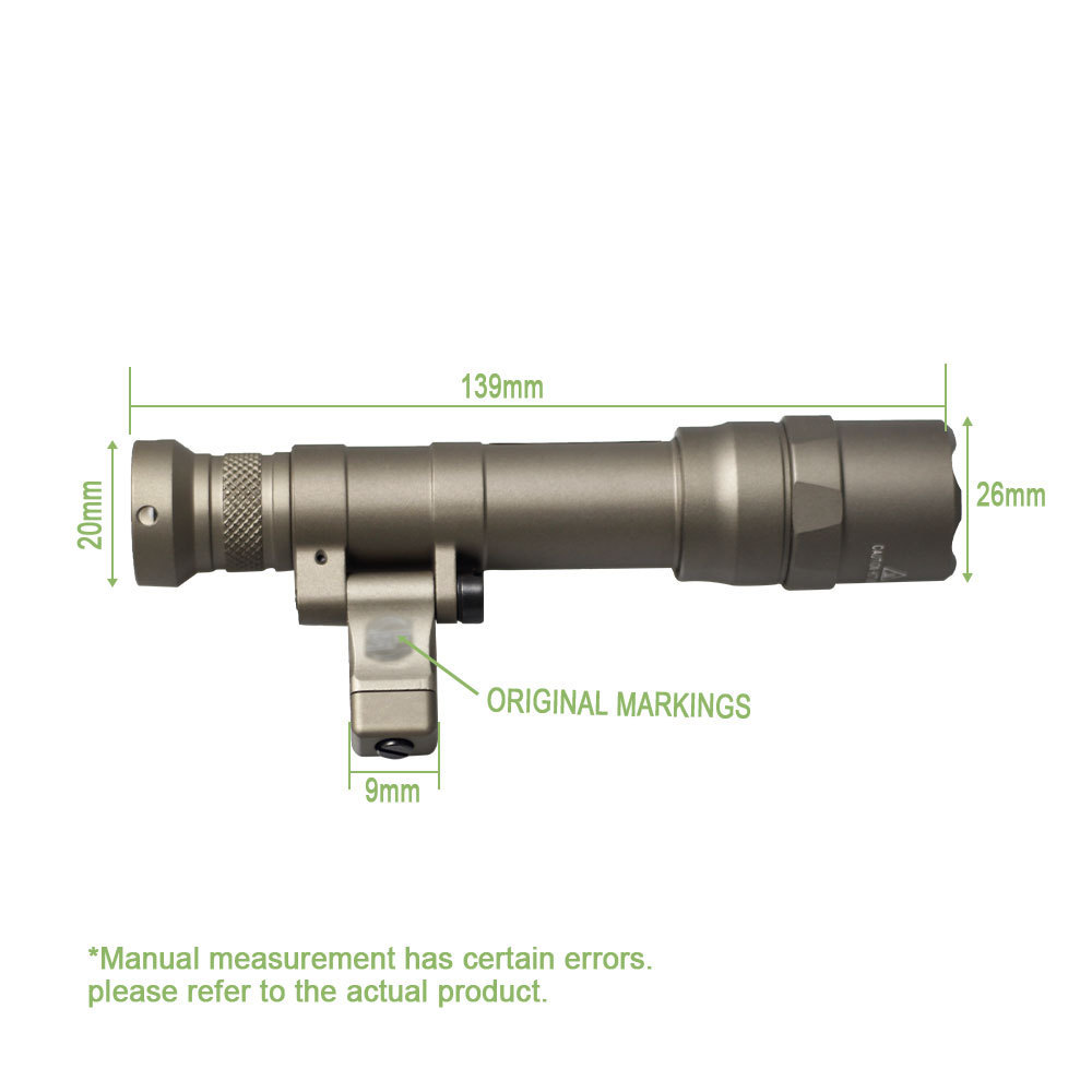 SOTAC GEAR Hunting Light M640 DF Flashlight Aluminum Fit 20mm Rail Weapon Outdoor M640DF Scout Light 1400 Lumen