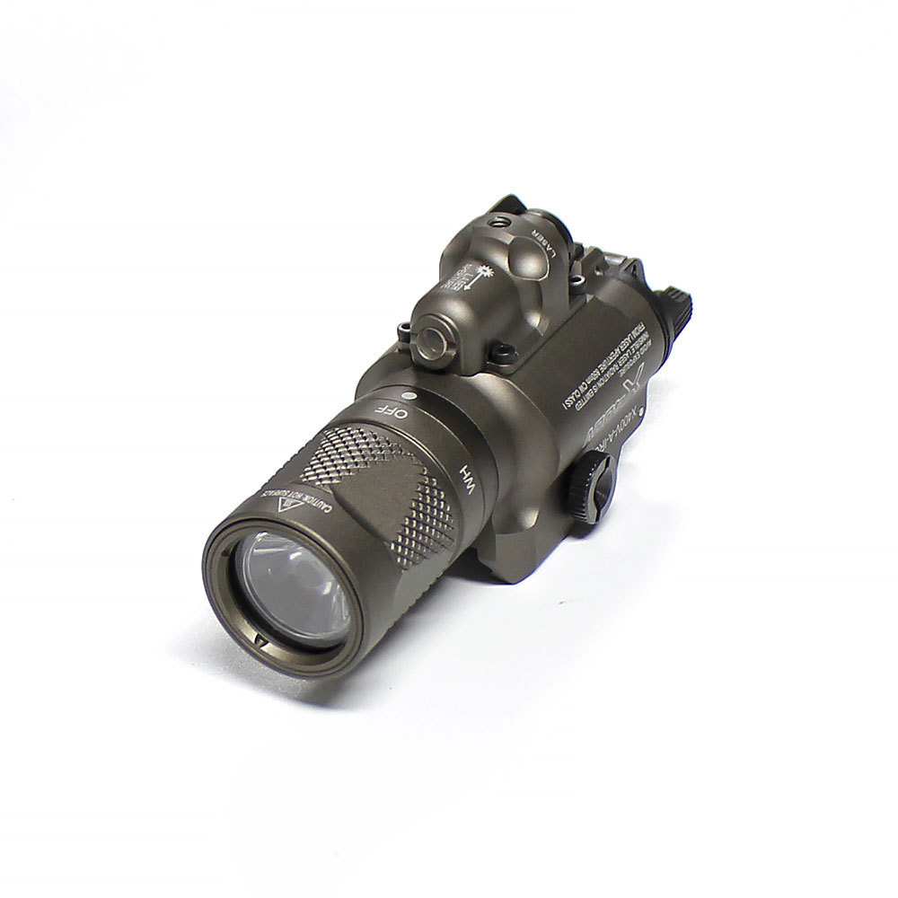 Tactical Flashlight X400V Light White LED with Red Laser Weapon Outdoor Scout Lights Fit 20mm Rail SOTAC GEAR