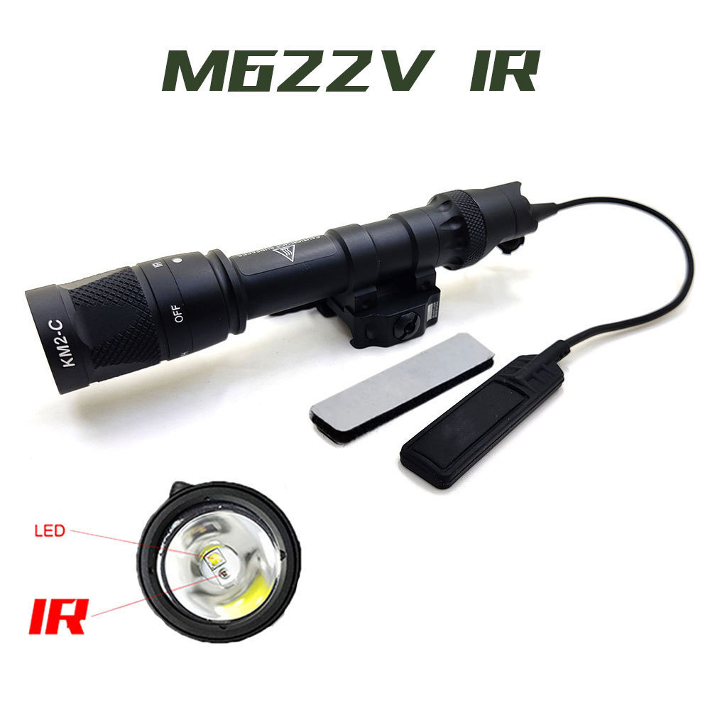 Weapon M622V IR Flashlight LED White and IR Illuminator Output Scout Light with ADM QD Mount SOTAC GEAR