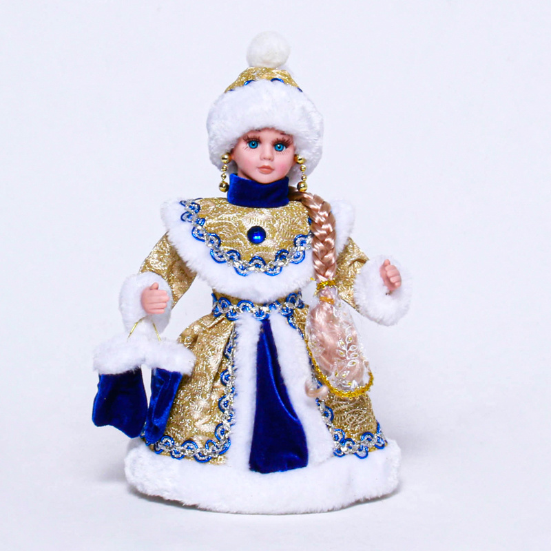 30/40CM Custom Size Christmas Electric santa claus russian Snow Princess Christmas Musical Russian Snegurochka Doll