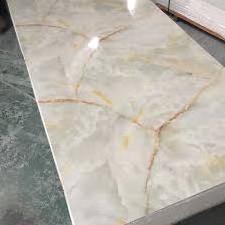 Soteng  pvc thin plastic sheet pvc marble sheet  pvc vinyl soffit ceiling panel marble alterative