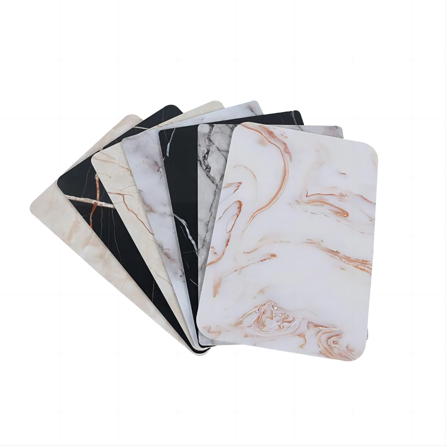 Soteng Wholesale price1220*2900*2mm PVC mirror sheet  pvc  UV marble sheet indoor alternative marble wallpaper