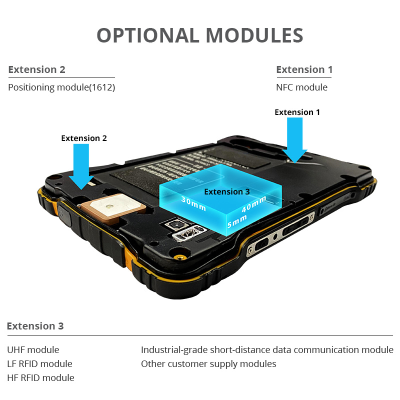 HUGEROCK T70 Industrial Rugged Tablet Pc 8gb Ram 128G Android 13.0 Resistive Screen Ip67 Waterproof Touch screen computer MTK