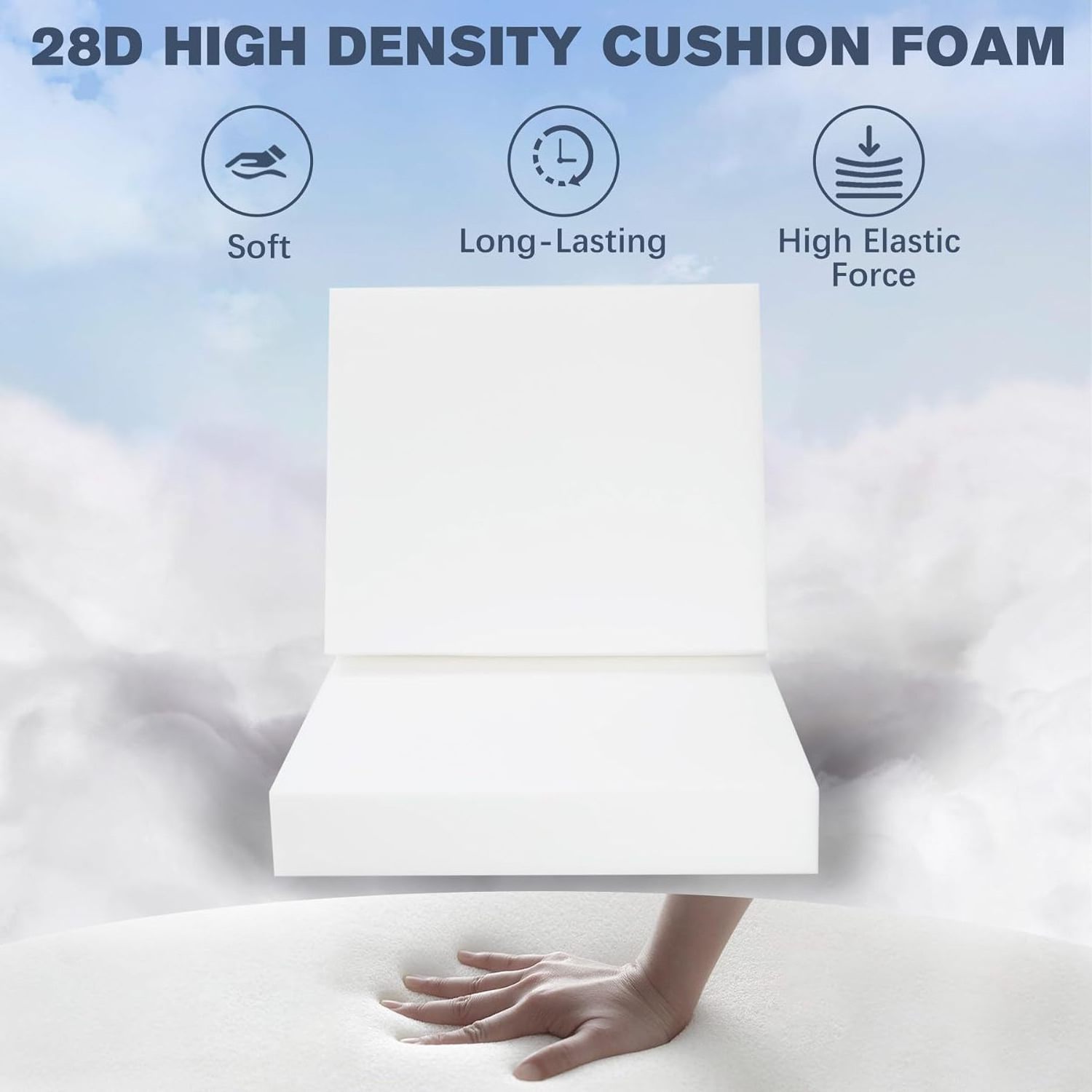 Outdoor Deep Seat Cushion Set Rainproof Patio Furniture Cushions Removable Seat Bottom Back Cushion Covers With Ties For Chair