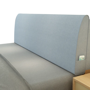 Custom Removable Washable Waist Cushion Pillow Modern Solid Color Soft Headboard Cover High Rebound Sponge Cushion