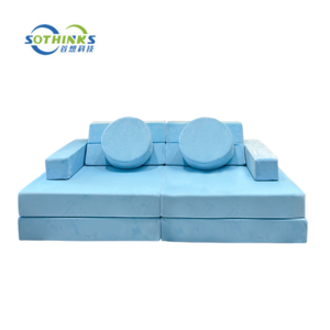 Newly 15Pcs Large Size Modular Kids Play Couch Kids Creativity Soft Printing Sofa Safety Building Blocks Kids Play Foam Couch