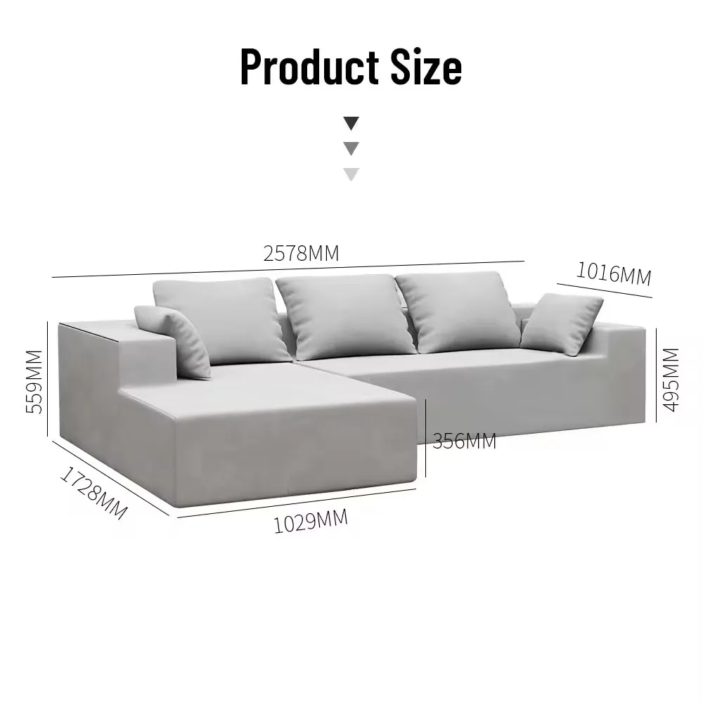 Custom Modular Sectional Compression Sofa Nordic Modern Office Salon White Combination Couch Living Room I L Shaped Sofa