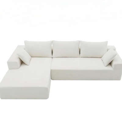 Custom Modular Sectional Compression Sofa Nordic Modern Office Salon White Combination Couch Living Room I L Shaped Sofa