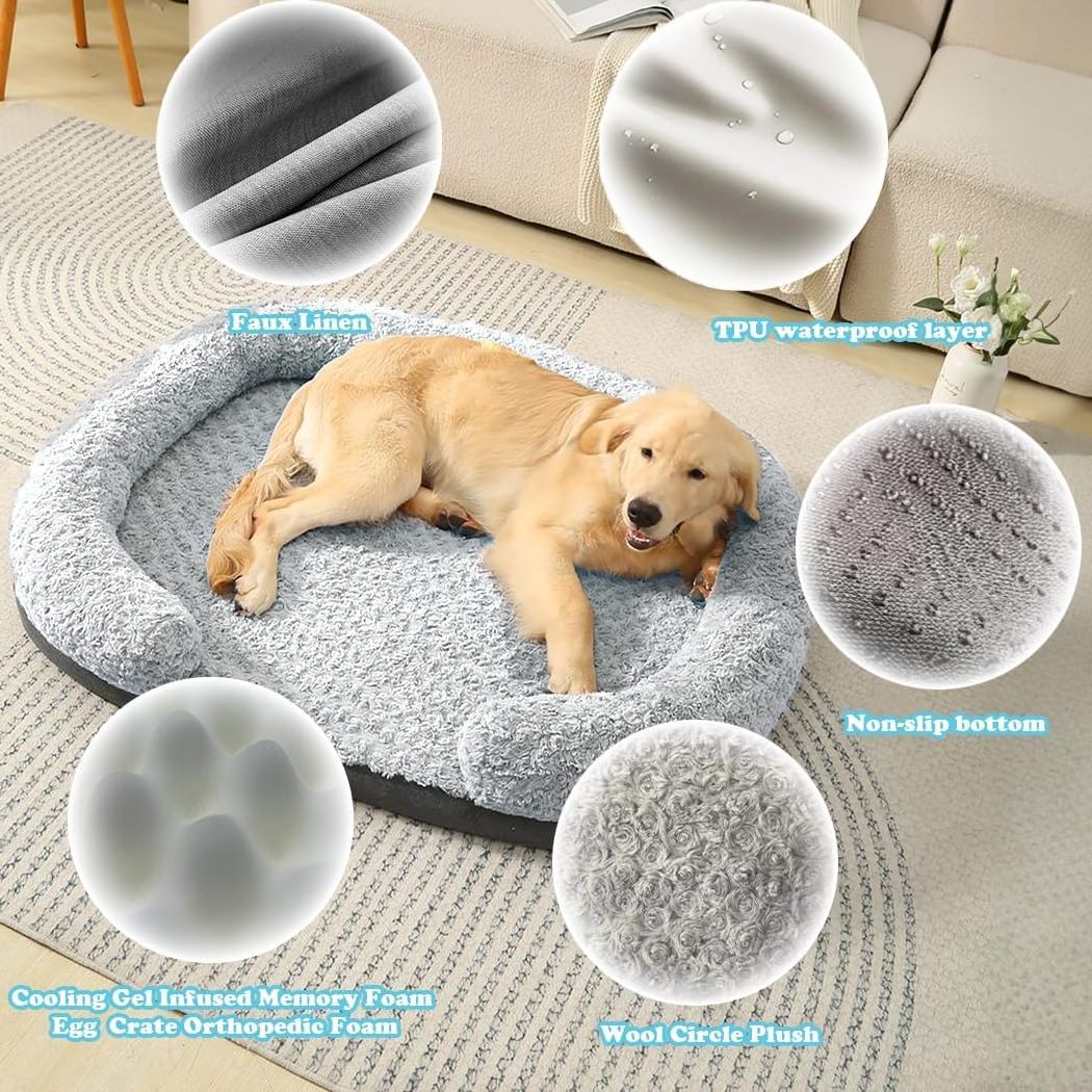 Detachable Washable Non-Slip Kitten Puppy Sleeping Bed Eggshell Foam Pet Bed Super Soft Warm Pet Sofa For Small Dogs Cats