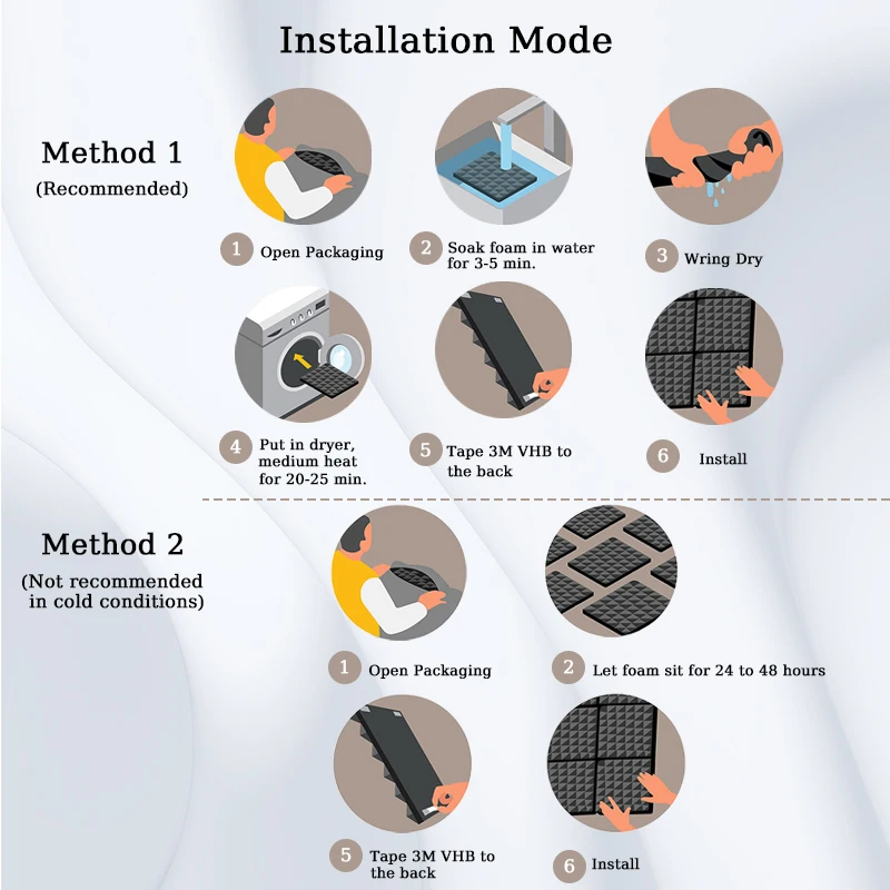 Sound Proof Egg Crate Foam High Desnsity And Fire Resistant Soundproof Egg Panels Foam For Home Office Recoding Studio