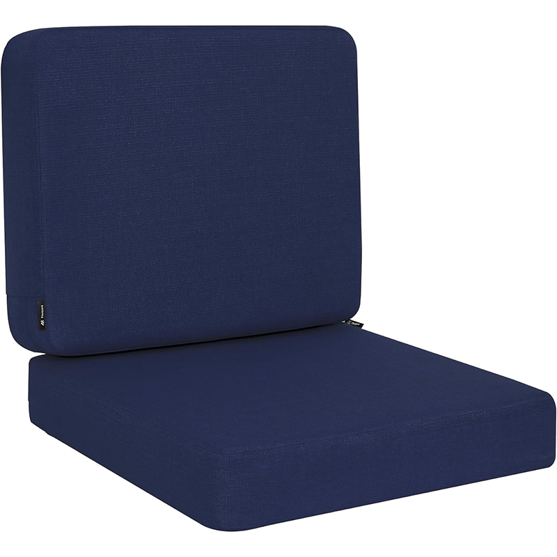 Outdoor Deep Seat Cushion Set Rainproof Patio Furniture Cushions Removable Seat Bottom Back Cushion Covers With Ties For Chair