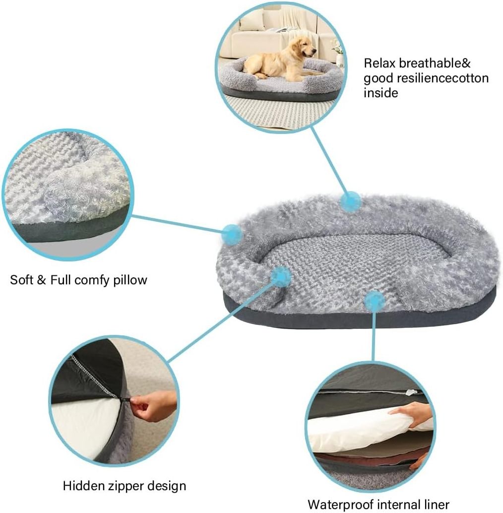 Detachable Washable Non-Slip Kitten Puppy Sleeping Bed Eggshell Foam Pet Bed Super Soft Warm Pet Sofa For Small Dogs Cats