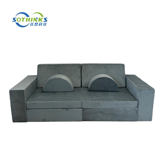 Factory Wholesale 10Pcs Nugget Couch For Playroom Bedroom Living Rooms Convertible Foam Furniture Modular Kids Play Couch