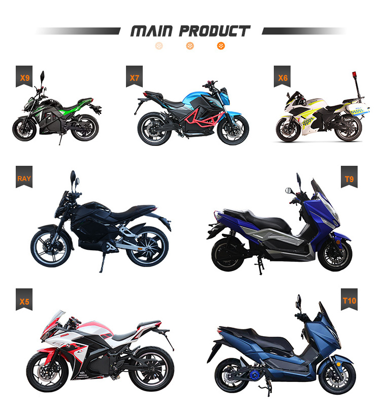 2023 Factory Direct Motocicleta Electrica 72V 3000W/6000W Sport Racing Electric Motorcycle For Adult