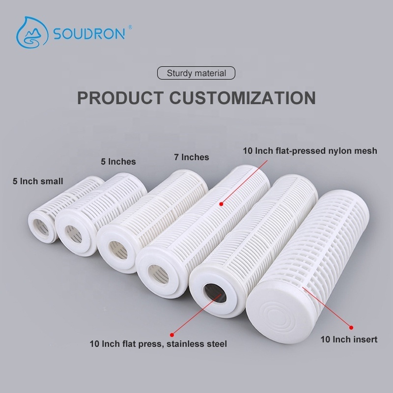 High flow fish bone filter cartridges replaceable water filter cartridges bulk