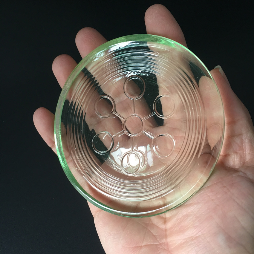 Nano scalar energy round shape alpha spin bio disc 2 glass disc for health water