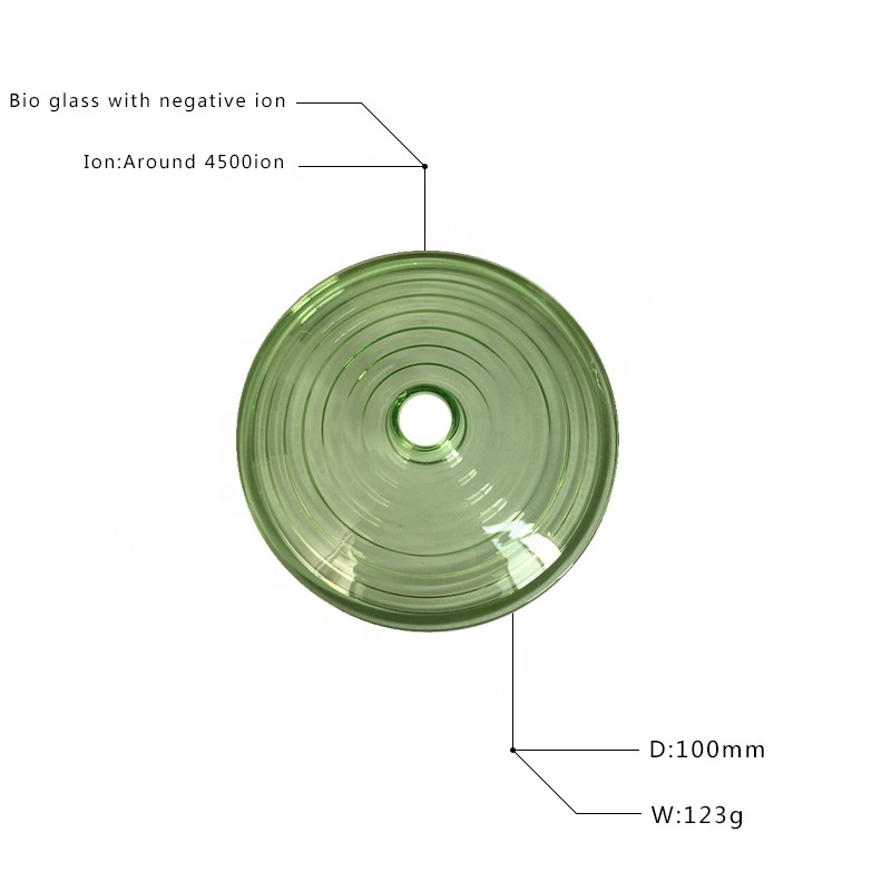 Mini Alpha Bio Disc  Health Care Clear Round Glass Scalar Energy