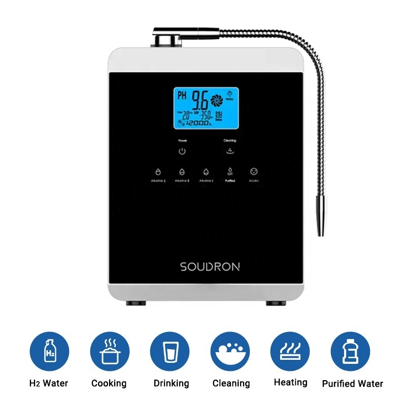 Hot sale Titanium Platinum Alkaline Water Machine Ph Kangen Water Ionizer 5 7 11 Plate Kangen Water Machine