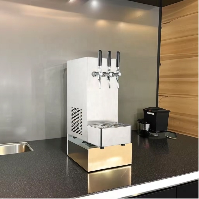 SOUDRON Hot Cold Sparkling Soda Maker Machine with Conter Top RO Water Cooler Hot Water Boiler CO2 Sparkling Water Dispenser