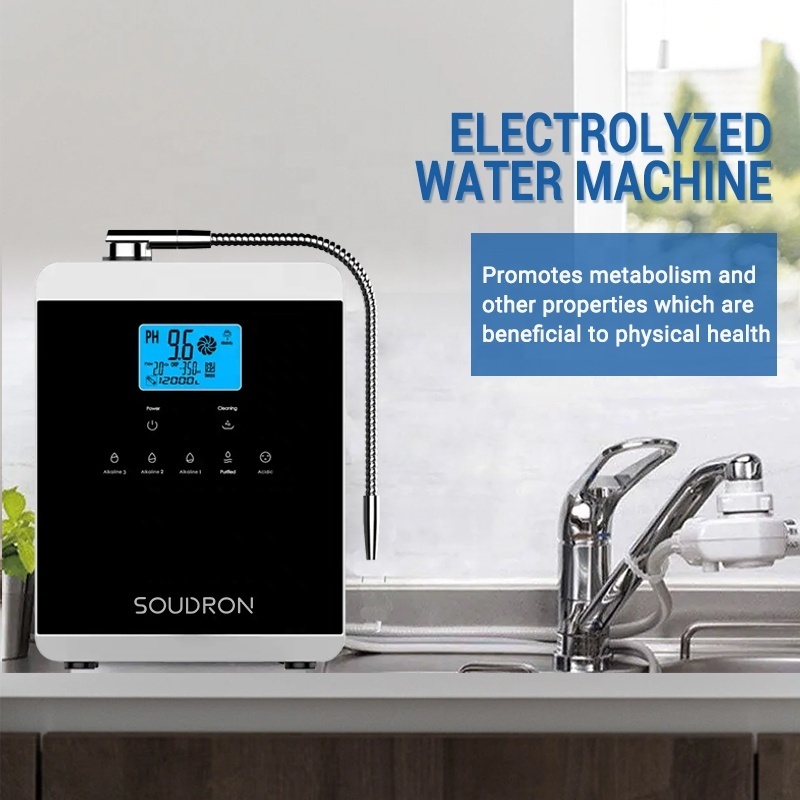 Hot sale Titanium Platinum Alkaline Water Machine Ph Kangen Water Ionizer 5 7 11 Plate Kangen Water Machine