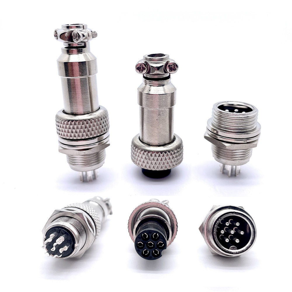 Soulin Gx12 Circular Connector Socket 7 Pin Aviat Connectors for Automotive Electrical Control Cable