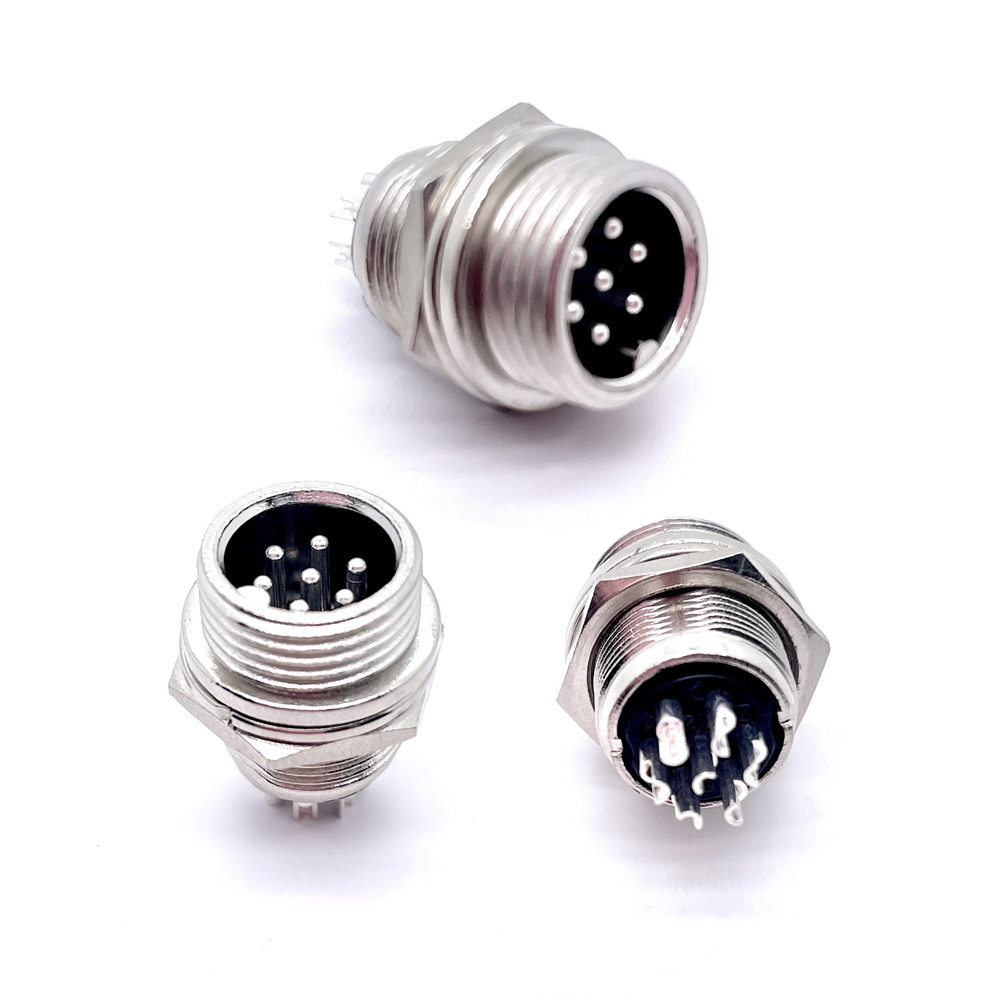 Soulin Gx12 Circular Connector Socket 7 Pin Aviat Connectors for Automotive Electrical Control Cable