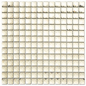 13 Faces Diamond Mirror Square Gold Color Glass Mosaic Tile for Wall