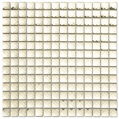 13 Faces Diamond Mirror Square Gold Color Glass Mosaic Tile for Wall