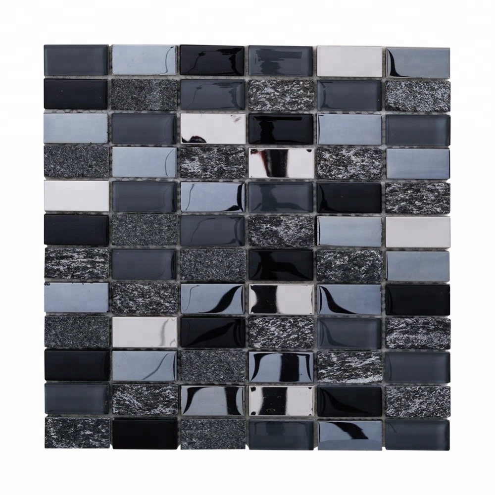 Mixed Material Brick Mosaic Tiles for Kitchen Backsplash Square Meter