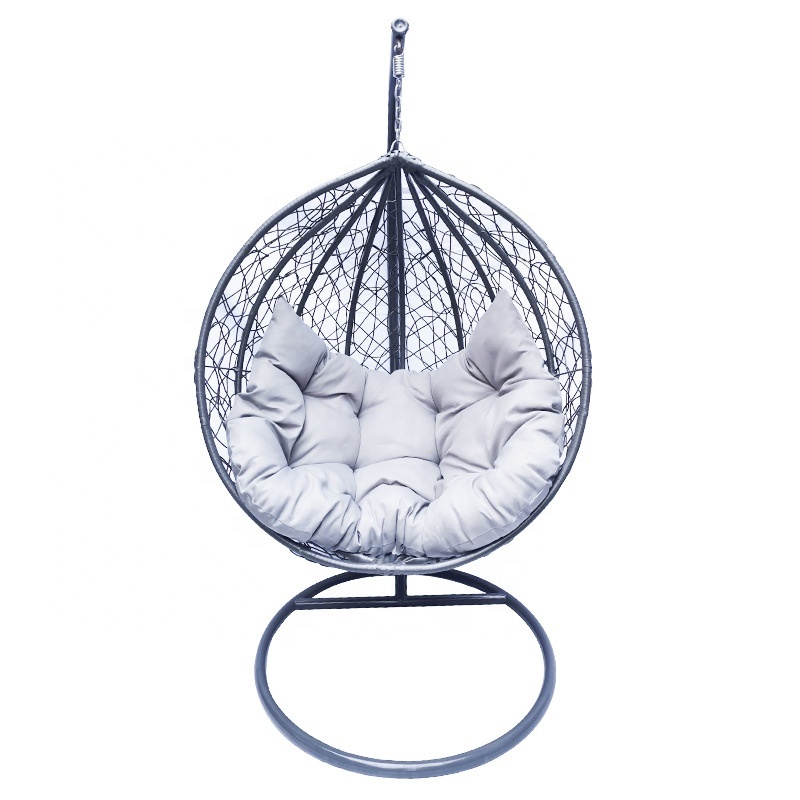 Outdoor leisure coarse rattan sitting and lying hanging chair balcony rocking egg chair swing bird's nest adult cradle