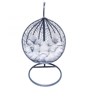 Outdoor leisure coarse rattan sitting and lying hanging chair balcony rocking egg chair swing bird's nest adult cradle