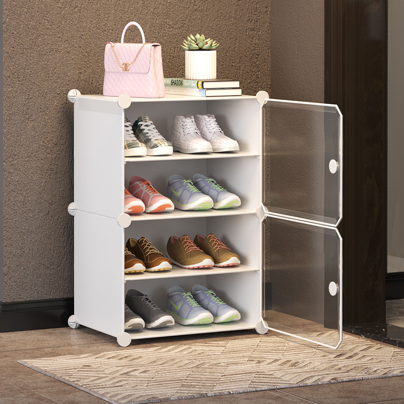 Shoe rack multi-layer simple household economic rack home dormitory door storage shelf assembly plastic shoe cabinet