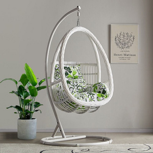 Wholesale outdoor rocking chairs balconies household hanging chairs swing  indoor bird's nest rattan chairs