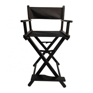 2023 outdoor portable makeup folding chair aluminum alloy studio makeup chair Oxford cloth high-foot director chair wholesale