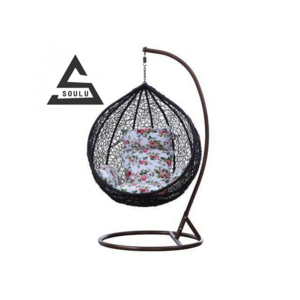 2023 cheap outdoor hanging chair Indoor and swing rattan chair Balcony bird's nest hanging basket adult rocking chair wholesale