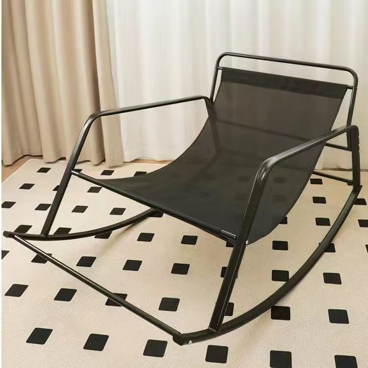 Hot Rocking chair chaise lounge lazy balcony home thickening table cushion leisure can lie back chair double beach rocking chair