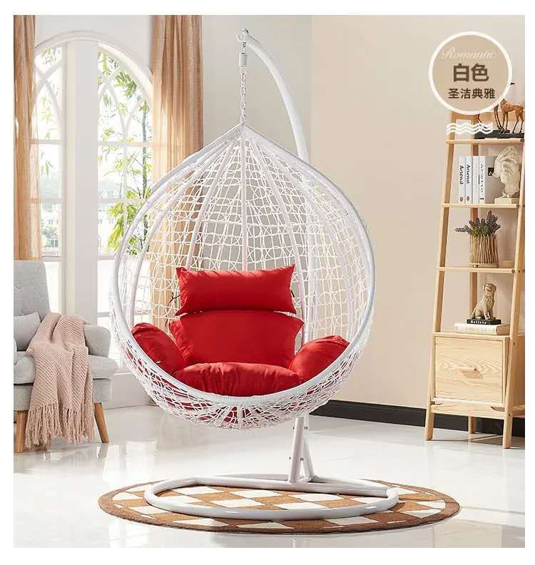 2023 cheap outdoor hanging chair Indoor and swing rattan chair Balcony bird's nest hanging basket adult rocking chair wholesale