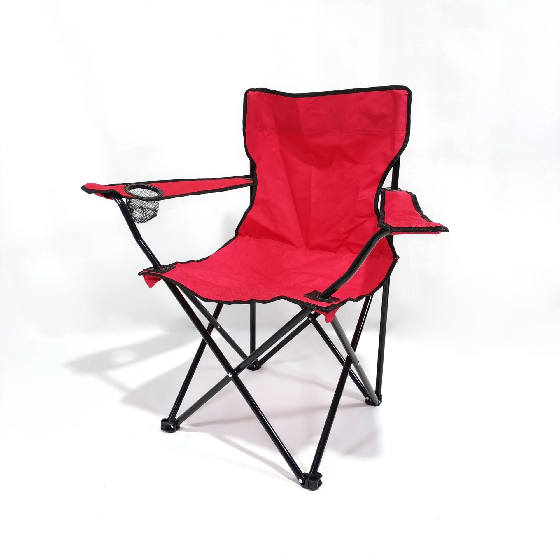 Wholesale armrest camping picnic fishing folding chair black outdoor portable writing leisure picnic beach chair