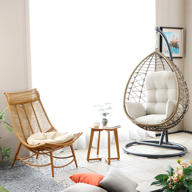 Net red hanging basket leisure lazy swing outdoor rocking chair balcony bird's nest rattan chair hanging chair