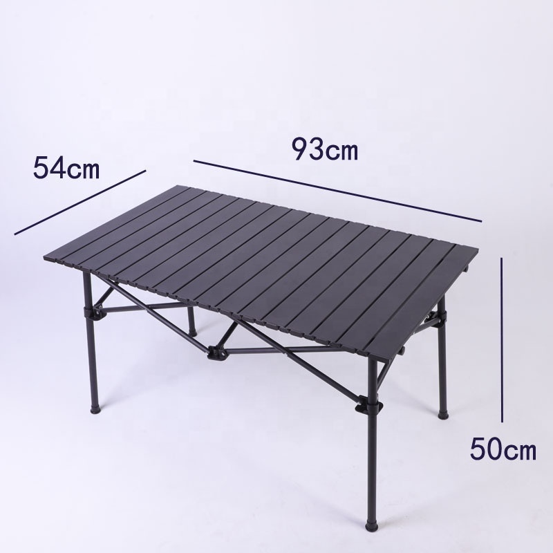 Wholesale Iron Outdoor Folding Table and Chairs Set Camping Folding Table Ultralight Portable RV BBQ Table