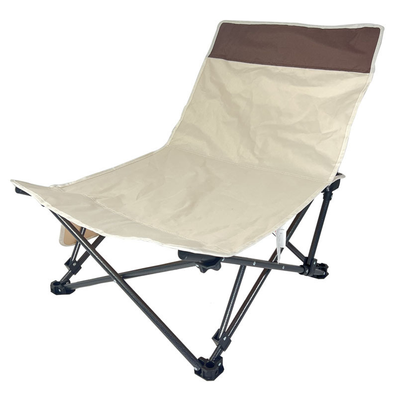 Outdoor Leisure Chair Portable Recliner Camping Fishing Folding Office Lunch Chair Convenient Compact Simple