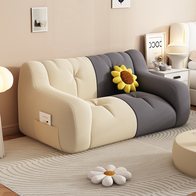 Factory's Hot Selling Lazy Sofa Can Lie Down and Sleep in Bedroom Sofa Two person Tatami Small Sofa Living Room