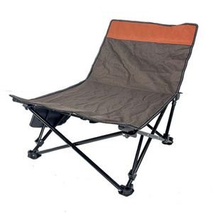 Hot outdoor leisure chair portable recliner camping fishing folding leisure beach chair convenient compact simple