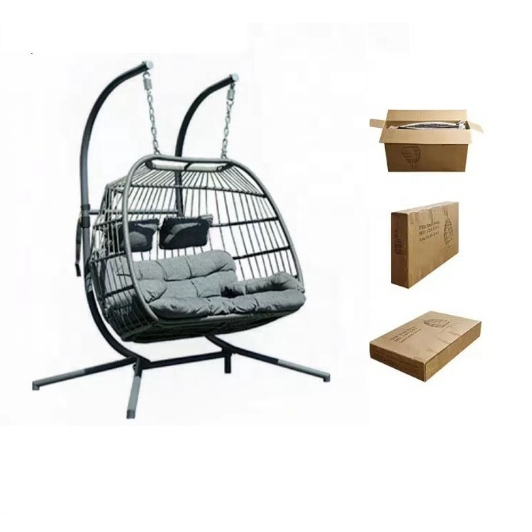 Customized demolition disassembly folding outdoor balcony leisure basket chair swing disassembly basket chair rocking chair