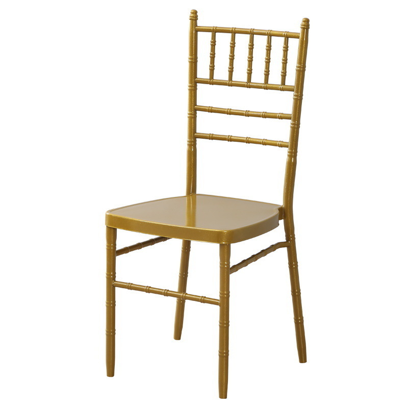 2024 hot Hotel banquet bamboo chairs outdoor wedding restaurant event chairs high-grade gold training chairs