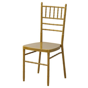 2024 hot Hotel banquet bamboo chairs outdoor wedding restaurant event chairs high-grade gold training chairs